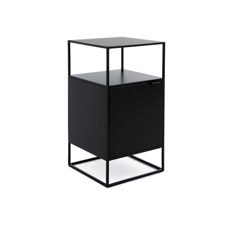 La Redoute Interieurs Μεταλλικό κομοδίνο με 1 πόρτα Μ35xΠ35xΥ65cm