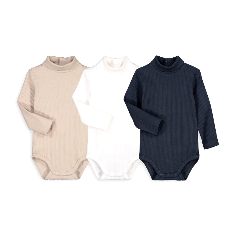 La Redoute Collections Σετ 3 κορμάκια με όρθιο λαιμό