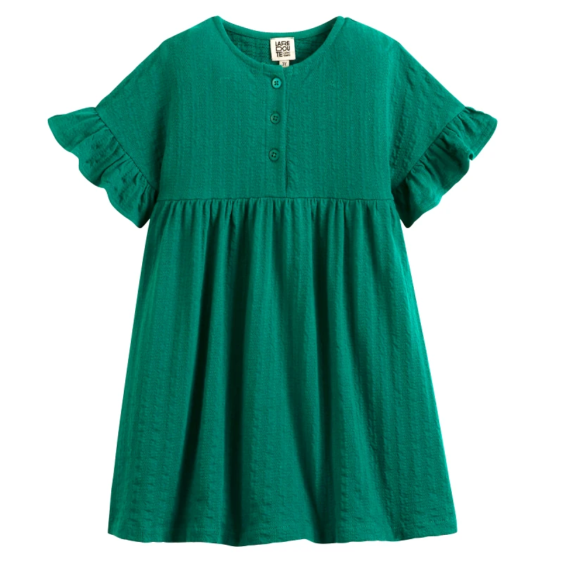 La Redoute Collections Φόρεμα με κοντά μανίκια και βολάν