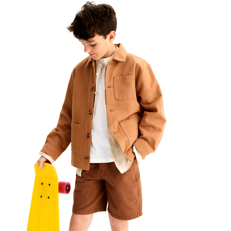 La Redoute Collections Βαμβακερή ζακέτα σε στυλ worker