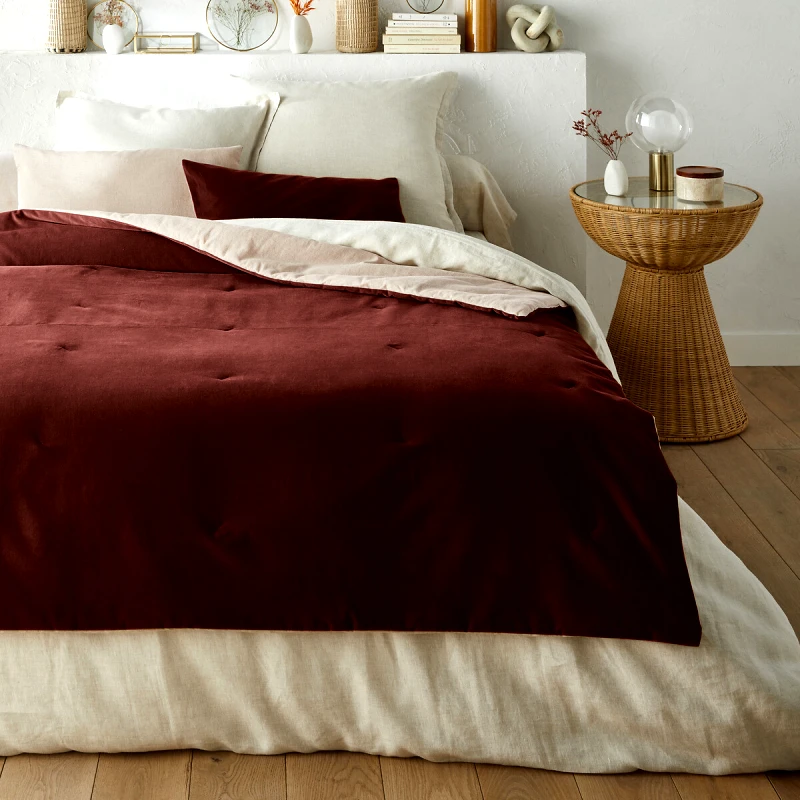 La Redoute Interieurs Κάλυμμα κρεβατιού από βελούδο 90x190 cm