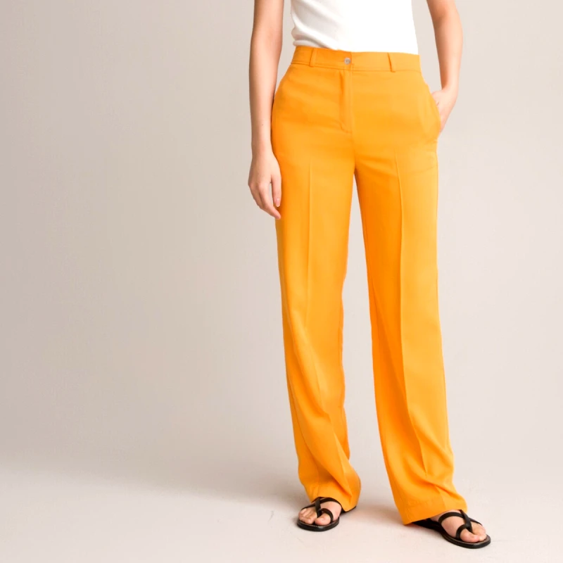 La Redoute Collections Ίσιο χυτό παντελόνι από lyocell