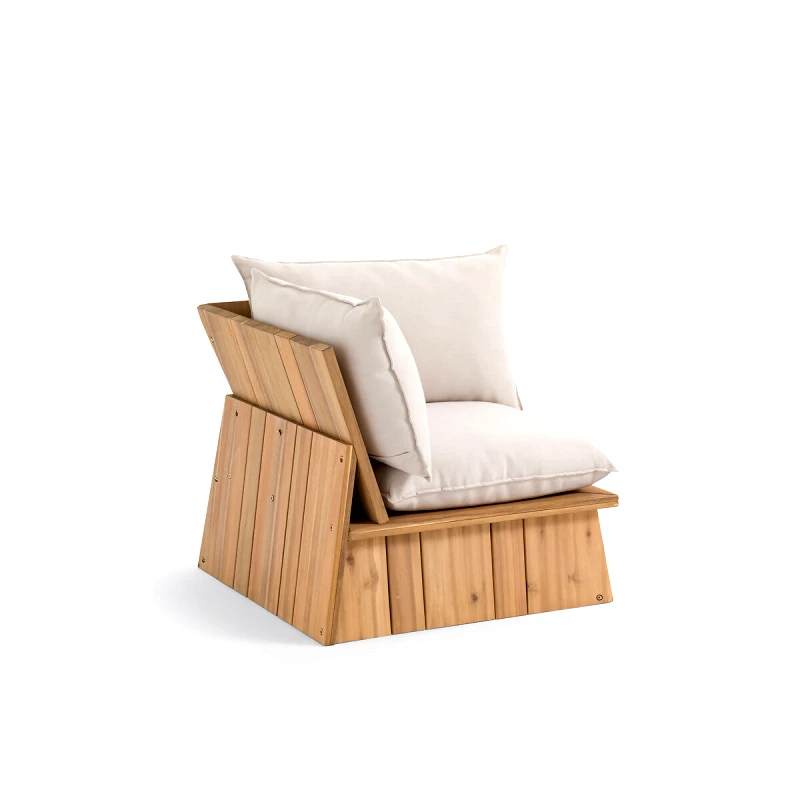La Redoute Interieurs Γωνιακή πολυθρόνα κήπου από ξύλο ακακίας Μ76xΠ76cm