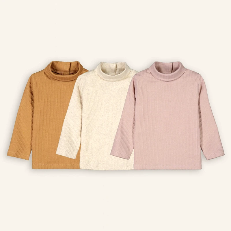 La Redoute Collections Σετ 3 ριμπ μπλούζες ζιβάγκο