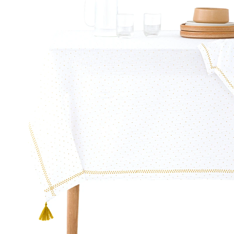 La Redoute Interieurs Τραπεζομάντηλο από βαμβακερή γάζα με μοτίβο αστέρια 150x150 cm