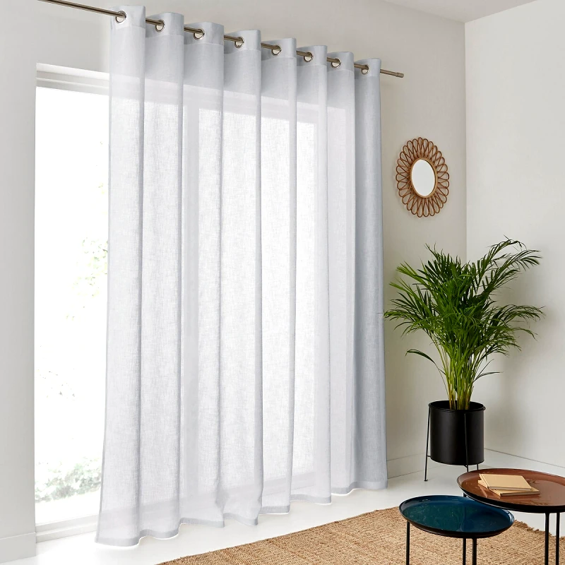 La Redoute Interieurs Βουάλ κουρτίνα με όψη λινού μεγάλου φάρδους 250x280 cm