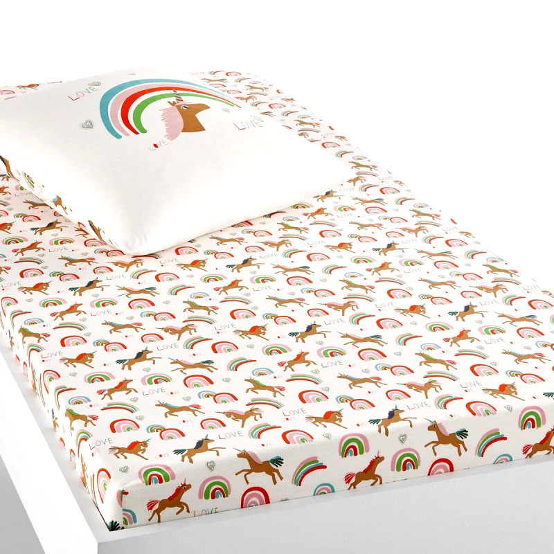 La Redoute Interieurs Σεντόνι με λάστιχο από οργανικό βαμβάκι 90x140 cm