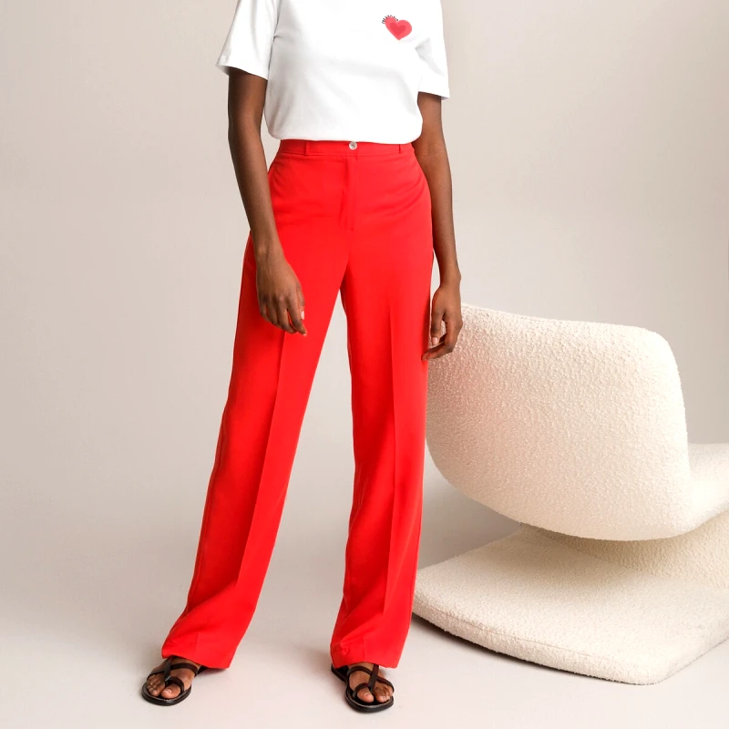 La Redoute Collections Ίσιο χυτό παντελόνι από lyocell