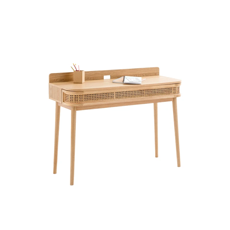 La Redoute Interieurs Γραφείο με 1 συρτάρι από ψάθα Μ45xΠ110xΥ86cm