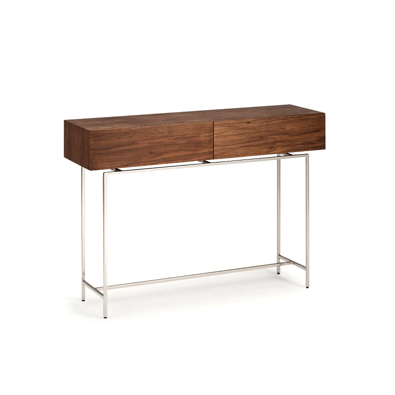 AM.PM Κονσόλα με 2 συρτάρια με ξύλο καρυδιάς Μ30xΠ110xΥ77cm