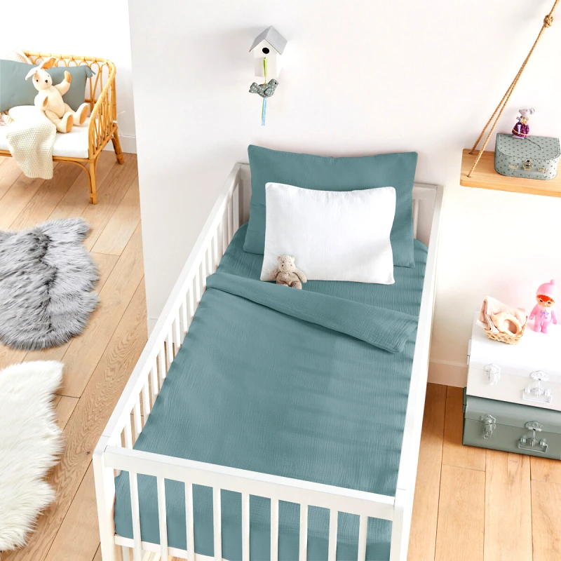 La Redoute Interieurs Βρεφική παπλωματοθήκη από βαμβακερή γάζα 80x120 cm