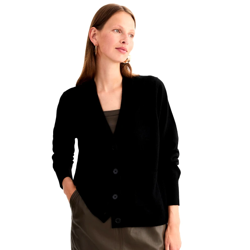 ANNE WEYBURN Ζακέτα από κασμίρι με κουμπιά και λαιμό V