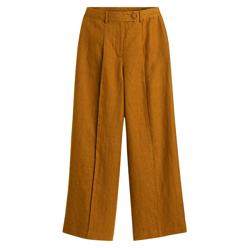 La Redoute Collections Φαρδύ λινό παντελόνι