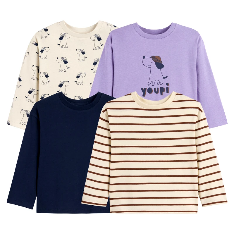 La Redoute Collections Σετ 4 T-shirts με μακριά μανίκια