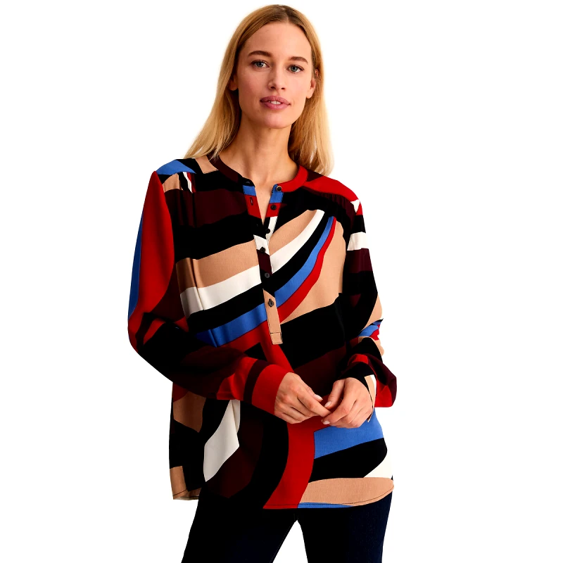 ANNE WEYBURN Μπλούζα χωρίς γιακά