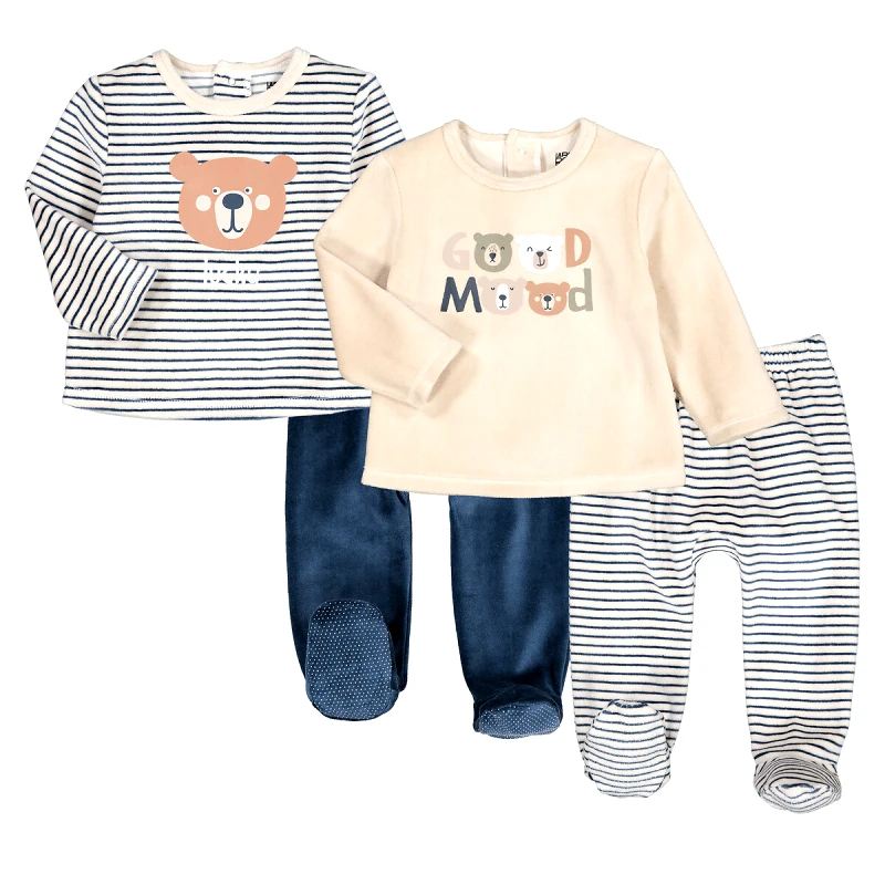 La Redoute Collections Σετ 2 βελουτέ πιτζαμάκια