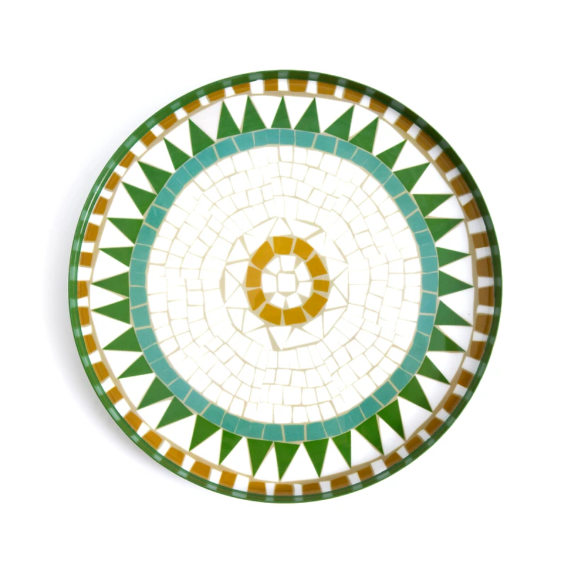 La Redoute Interieurs Στρογγυλός μεταλλικός δίσκος με μοτίβο μωσαϊκό
