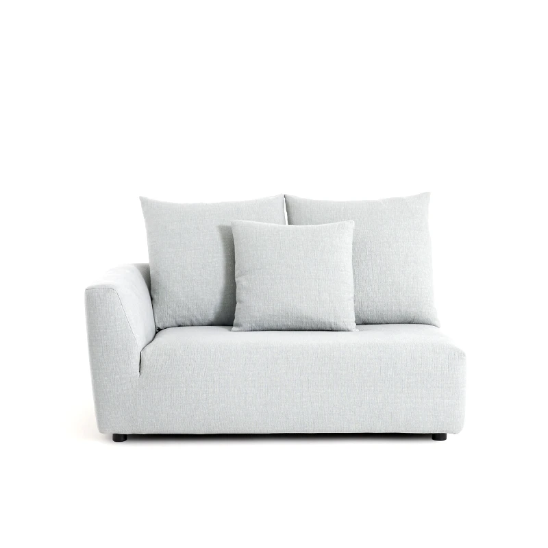 OTTO STUDIO FOR AM.PM Μισός καναπές με ταπετσαρία από βαμβάκι κάνναβη Μ103xΠ152xΥ85cm