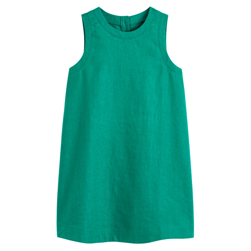 La Redoute Collections Κοντό αμάνικο φόρεμα από λινό