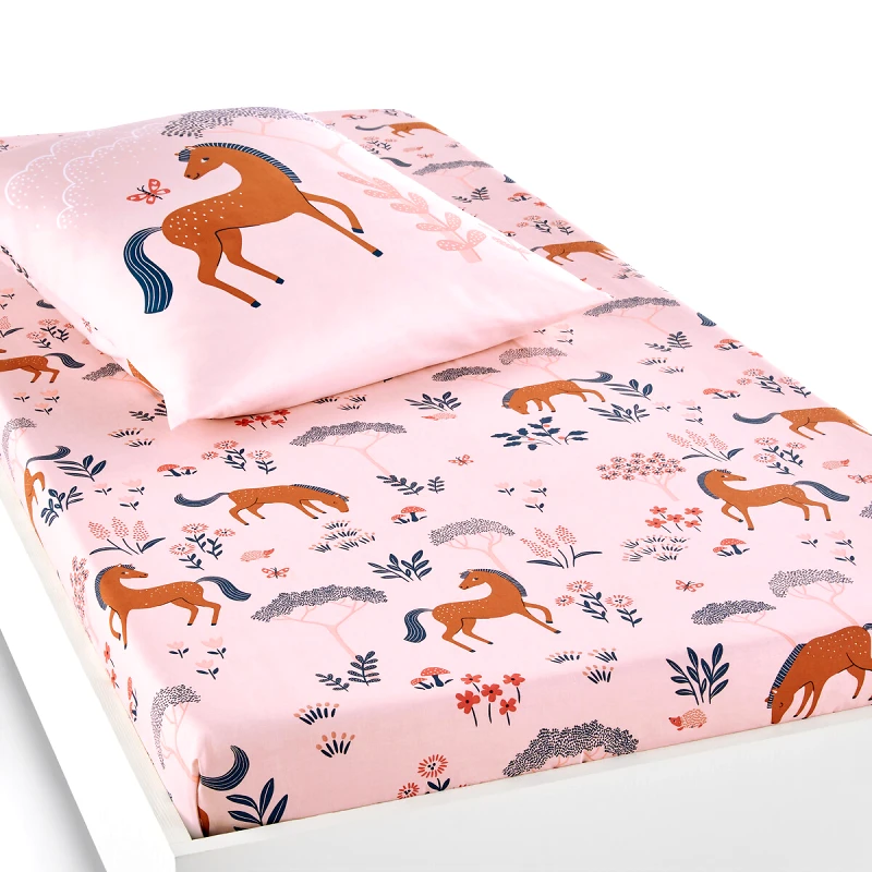 La Redoute Interieurs Βαμβακερό σεντόνι με λάστιχο 90x140 cm