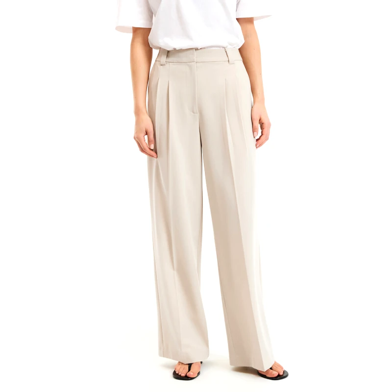 La Redoute Collections Φαρδύ παντελόνι με πένσες