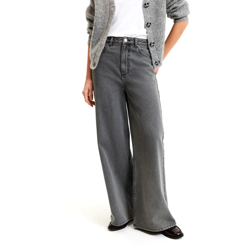 La Redoute Collections Ψηλόμεσο πολύ φαρδύ τζιν