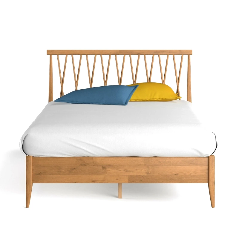La Redoute Interieurs Ξύλινο Κρεβάτι με τάβλες Quilda Μ203xΠ150xΥ110cm