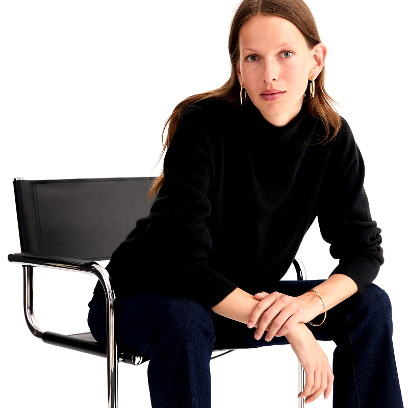 ANNE WEYBURN Πουλόβερ από κασμίρι με λαιμό ζιβάγκο