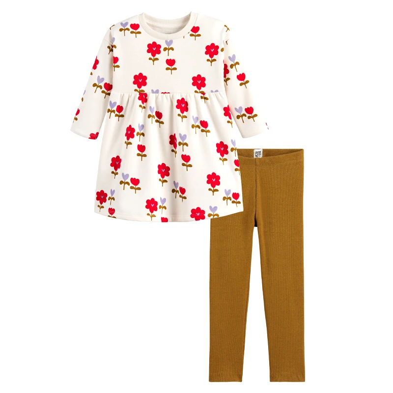 La Redoute Collections Σετ 2 τεμαχίων: φόρεμα και κολάν