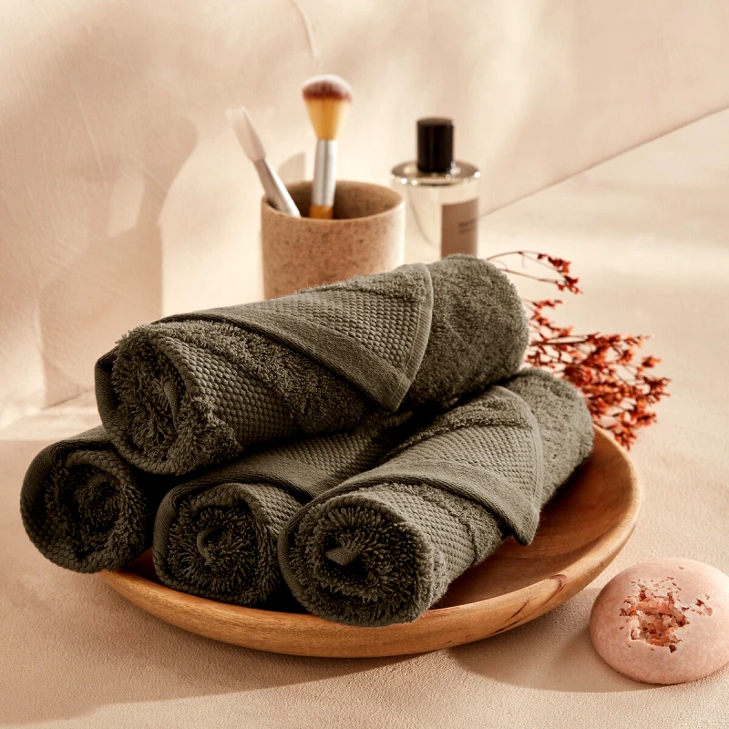 La Redoute Interieurs Σετ 4 πετσέτες χεριών από αιγυπτιακό βαμβάκι 40x40 cm