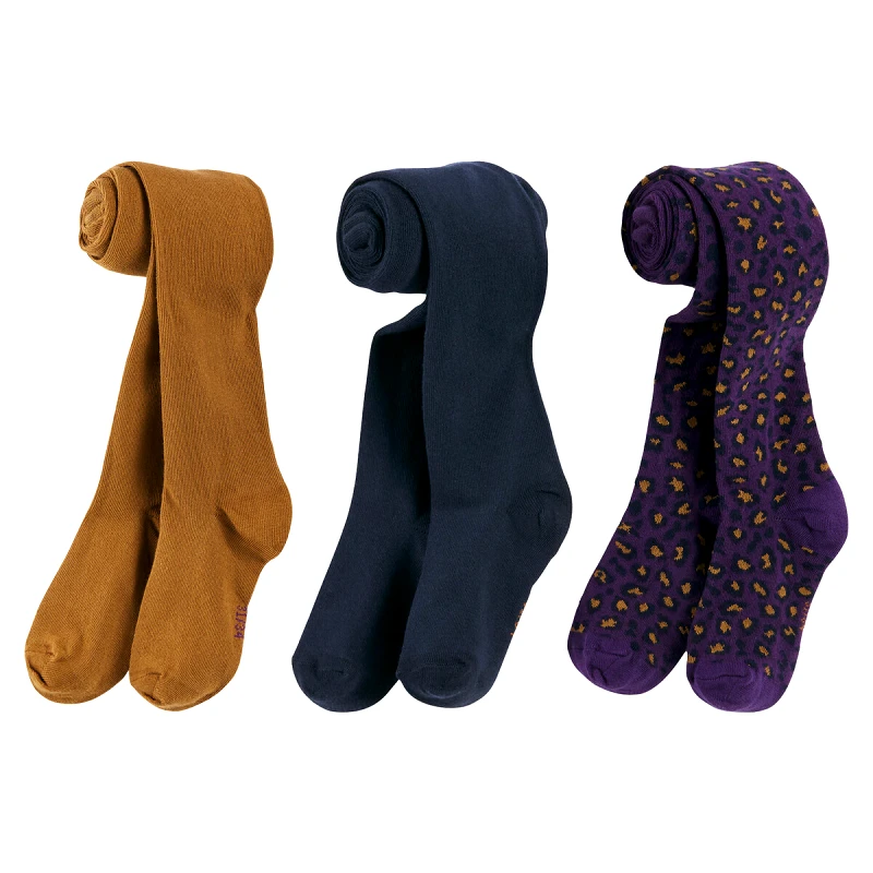 La Redoute Collections Σετ 3 ζευγάρια καλσόν μονόχρωμα και λεοπάρ