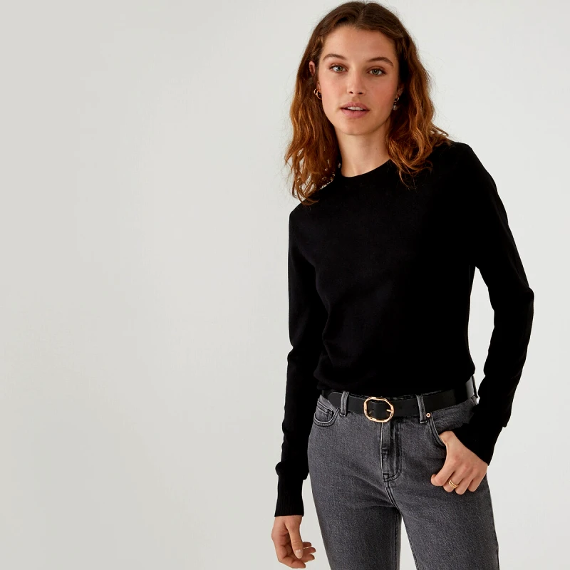 La Redoute Collections Πλεκτό με στρογγυλή λαιμόκοψη