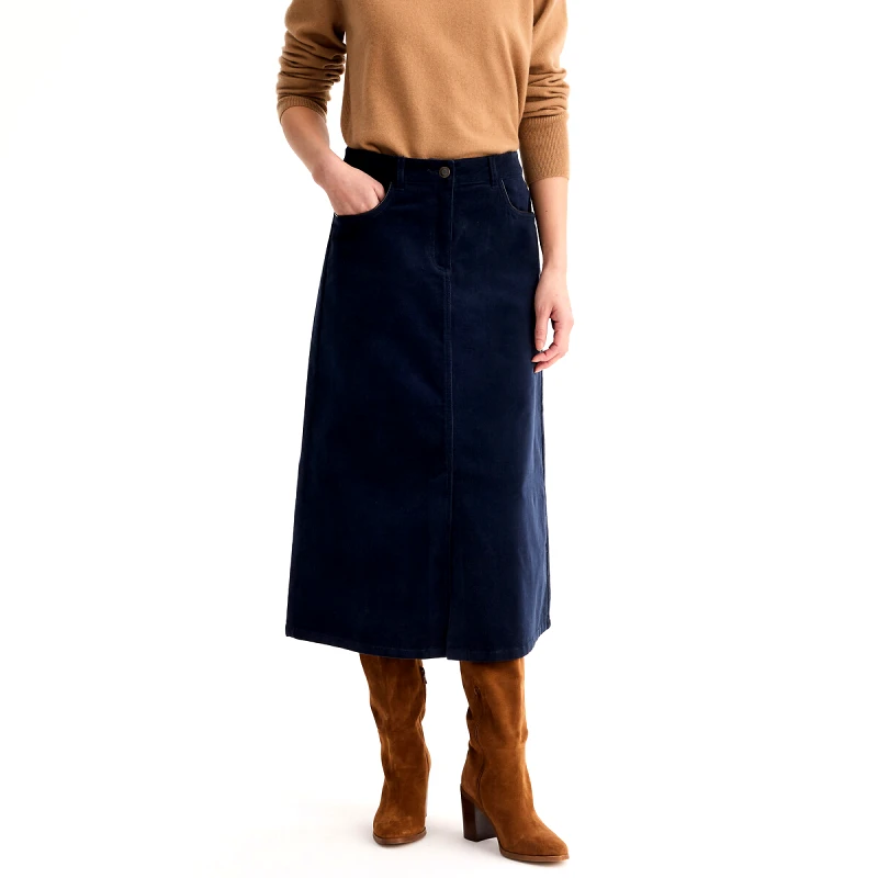 ANNE WEYBURN Ίσια Κοτλέ φούστα