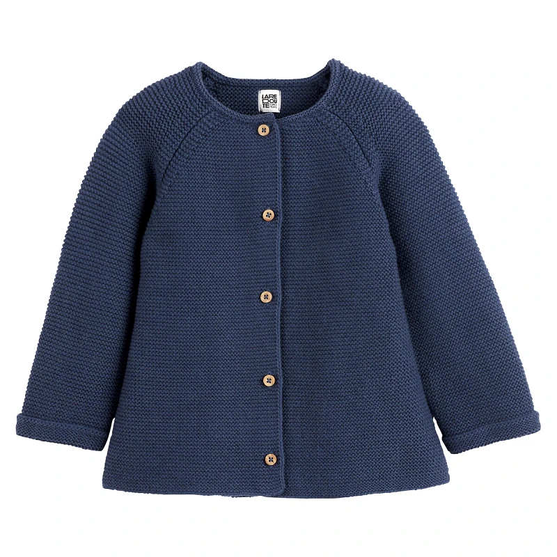 La Redoute Collections Ζακέτα με κουμπιά και μους πλέξη