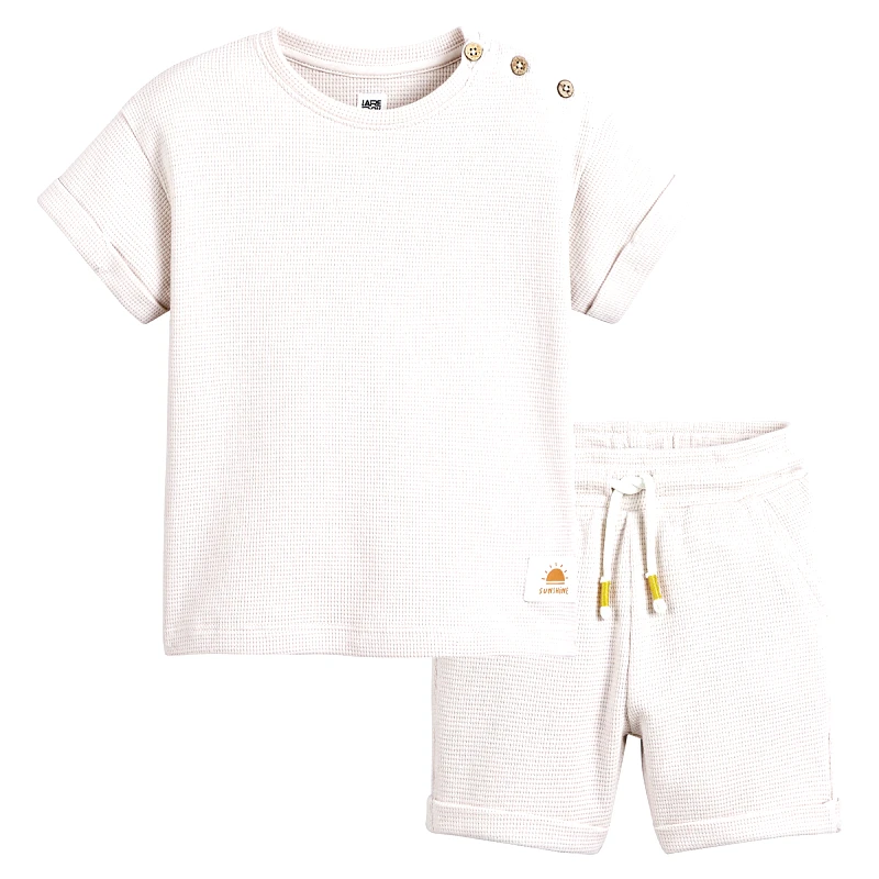 La Redoute Collections Σύνολο κοντομάνικη μπλούζα και σορτς