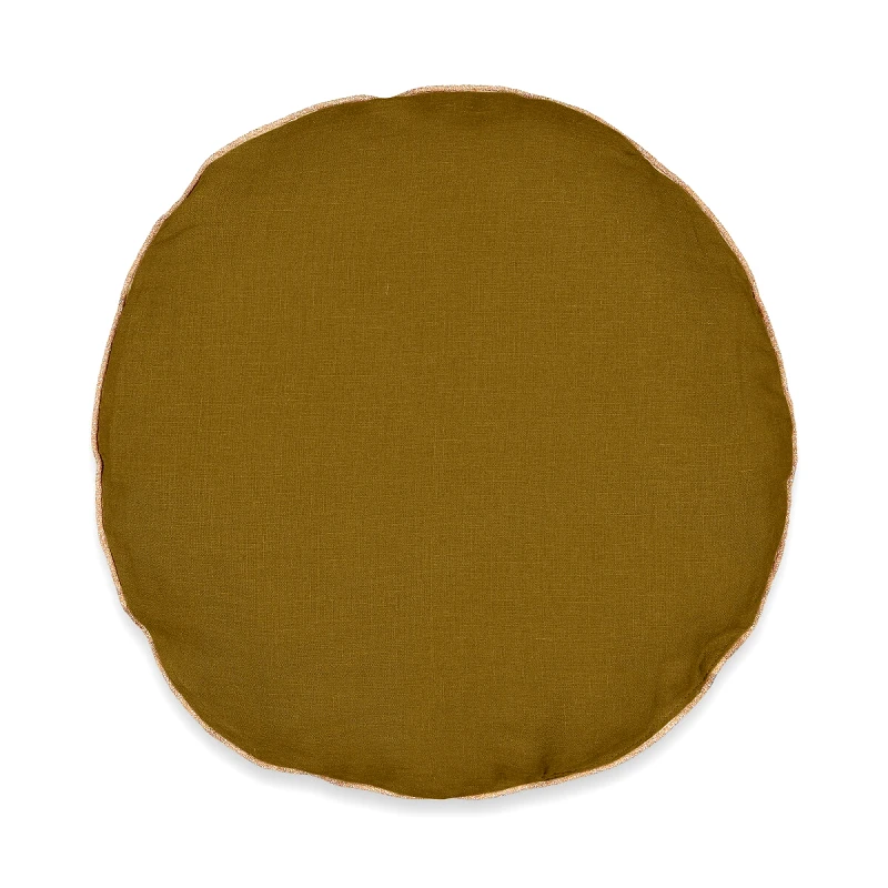 La Redoute Interieurs Στρογγυλό μαξιλαράκι από προπλυμένο λινό Διάμετρος 40cm