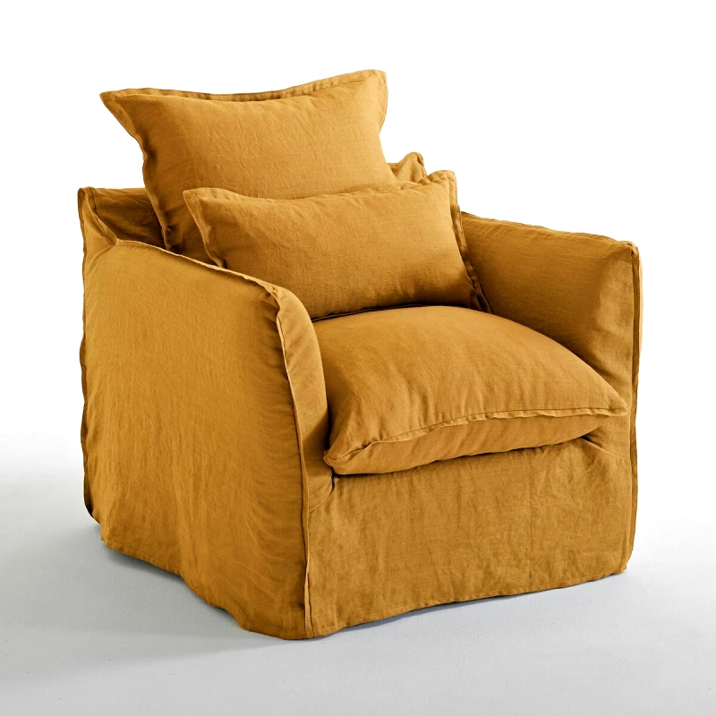 La Redoute Interieurs Κάλυμμα για πολυθρόνα από λινό One size Μ91xΠ88xΥ90cm