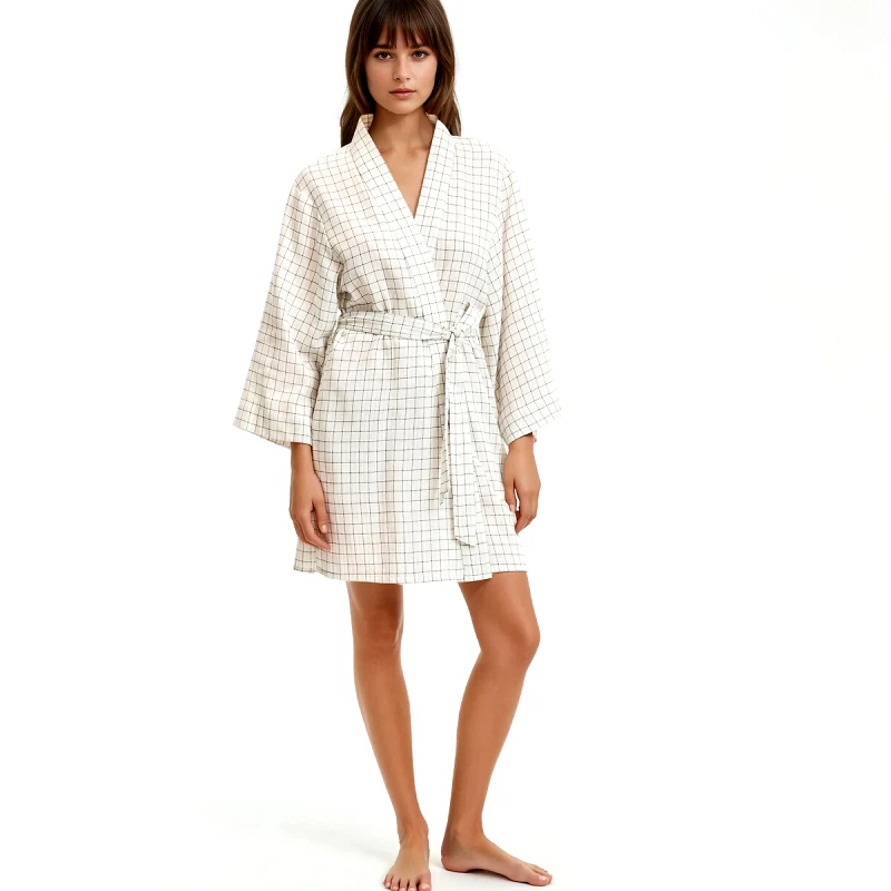 La Redoute Collections Κιμονό μπουρνούζι από διπλό βαμβάκι