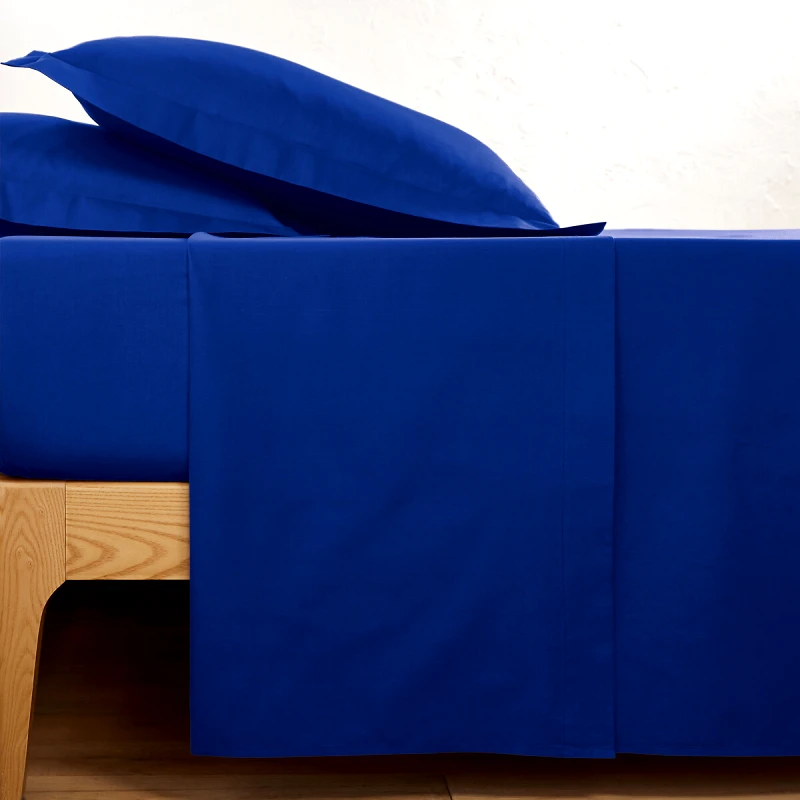 La Redoute Interieurs Μονόχρωμο βαμβακερό σεντόνι 150x250 cm
