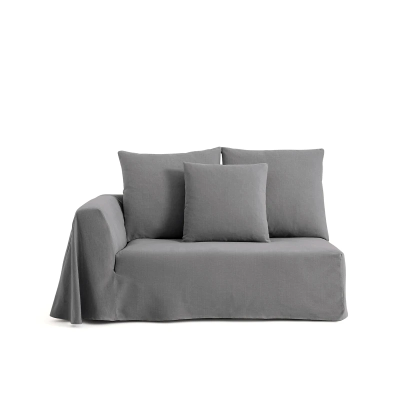 OTTO STUDIO FOR AM.PM Μισός καναπές με ταπετσαρία από βαμβάκι λινό Μ104xΠ153xΥ85cm