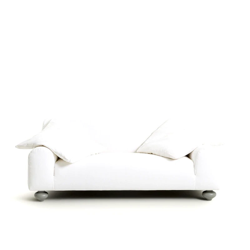 OTTO STUDIO FOR AM.PM Καναπές με ταπετσαρία από βαμβάκι λινό Μ104xΠ195xΥ83cm