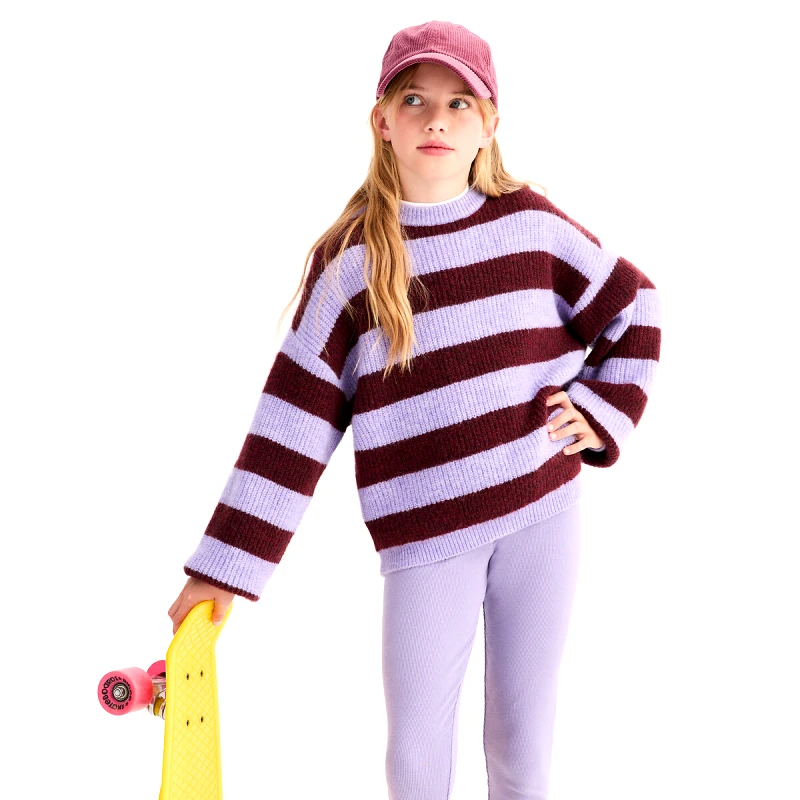 La Redoute Collections Πουλόβερ με στρογγυλό λαιμό και ρίγες