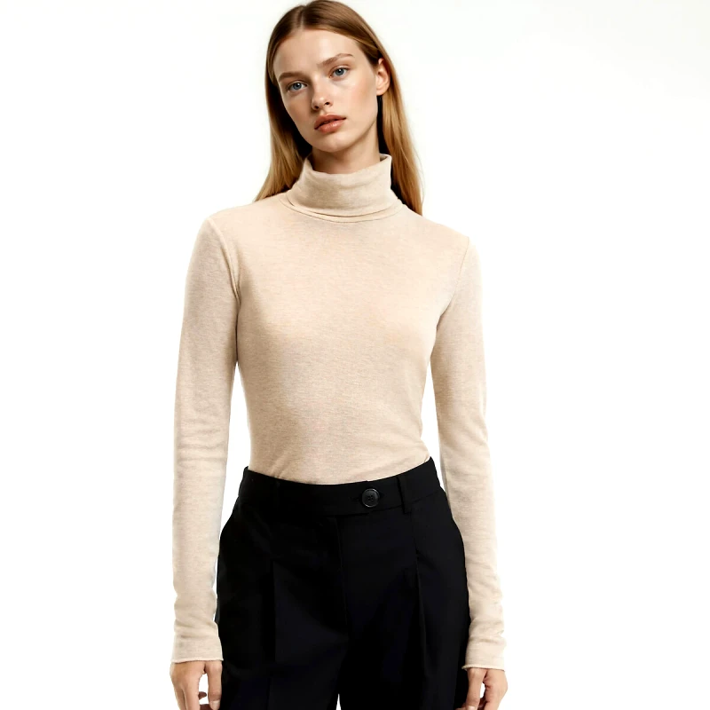 La Redoute Collections Μπλούζα με μακρύ μανίκι και ζιβάγκο από μείγμα lyocell