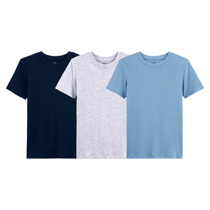 La Redoute Collections Σετ 3 φανελάκια με κοντά μανίκια