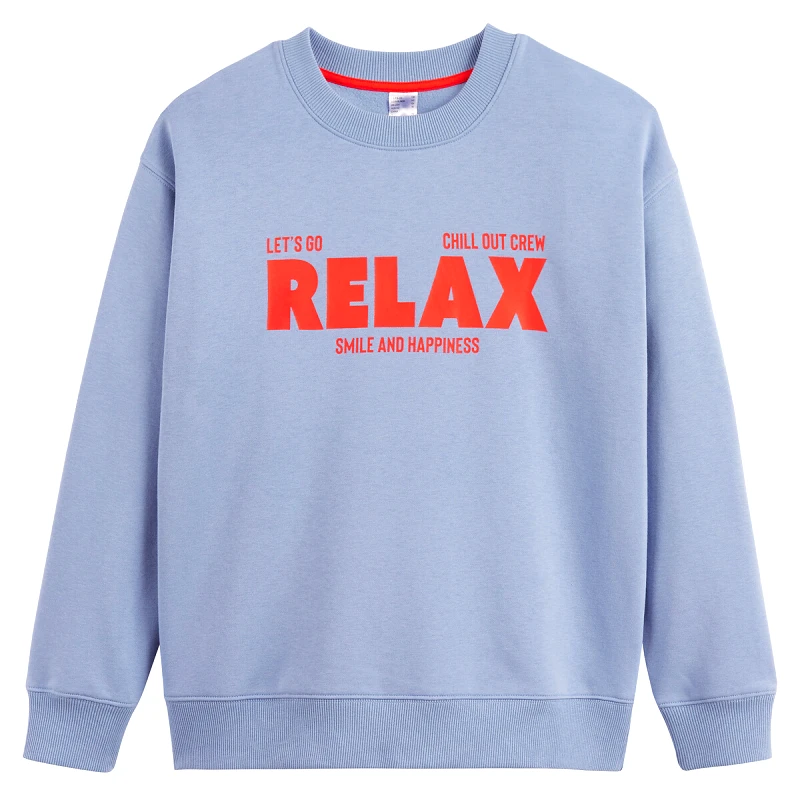 La Redoute Collections Φούτερ με στρογγυλή λαιμόκοψη από φούτερ ύφασμα
