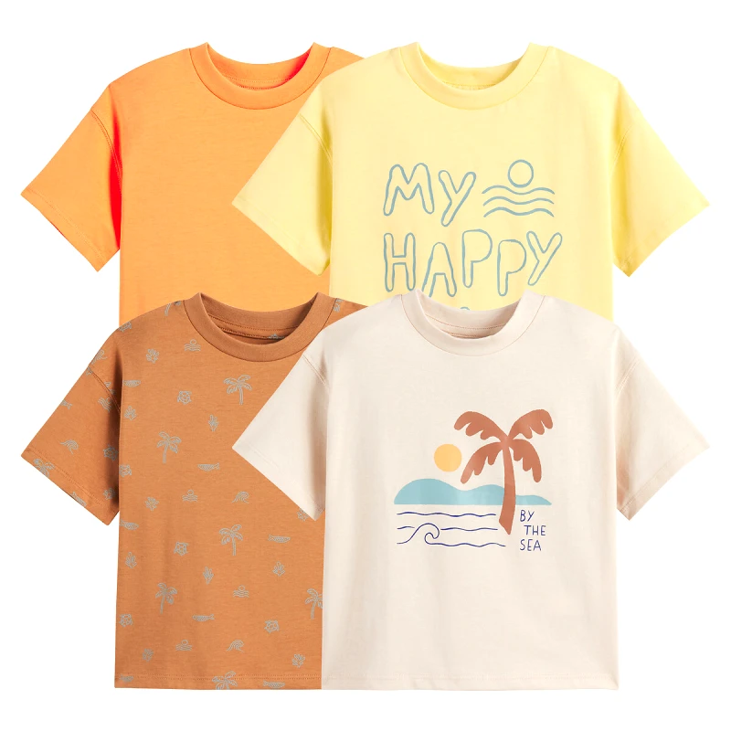 La Redoute Collections Σετ 4 κοντομάνικα μπλουζάκια με στάμπα