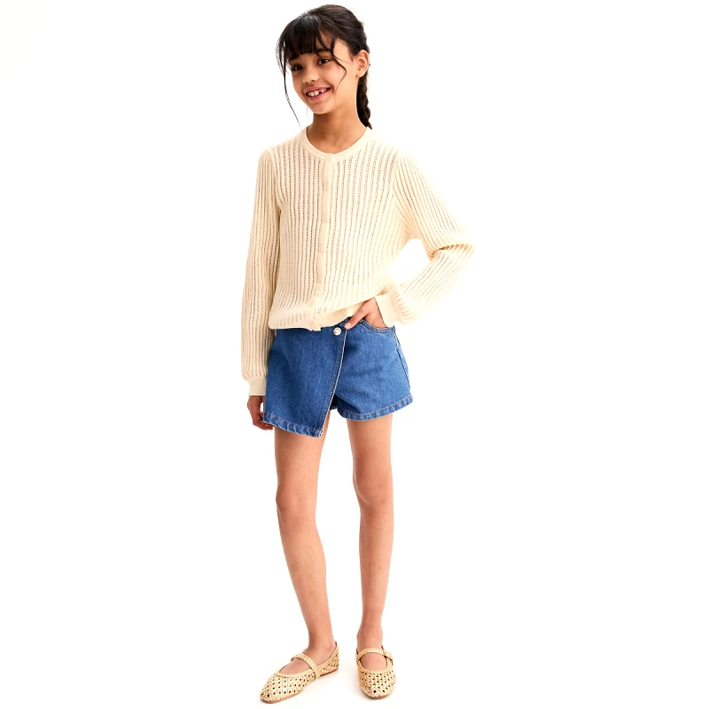 La Redoute Collections Ζακέτα με στρογγυλή λαιμόκοψη