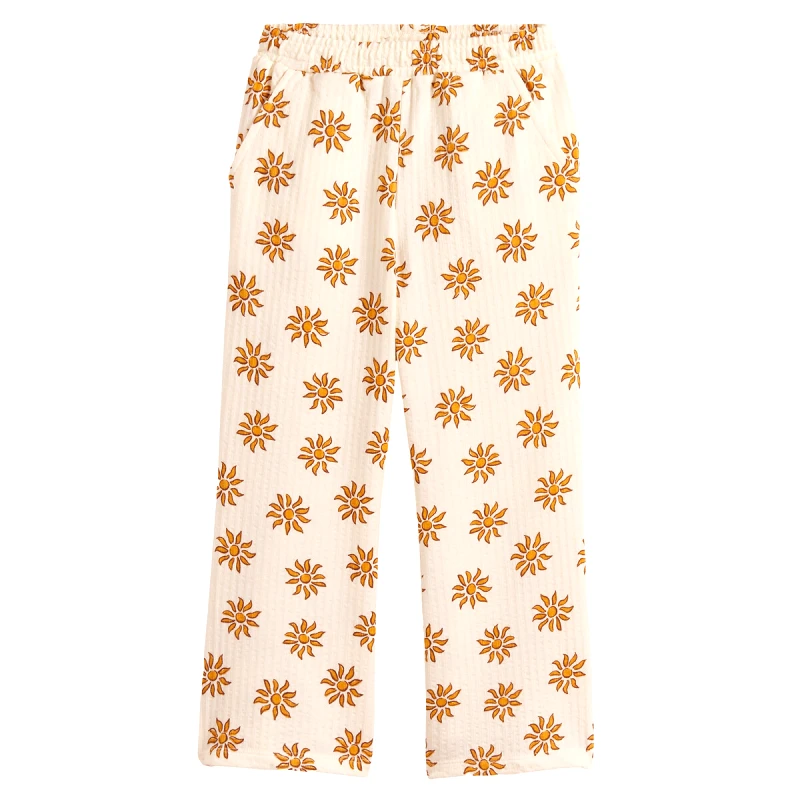 La Redoute Collections Παντελόνι φαρδύ με εμπριμέ σχέδιο ήλιο