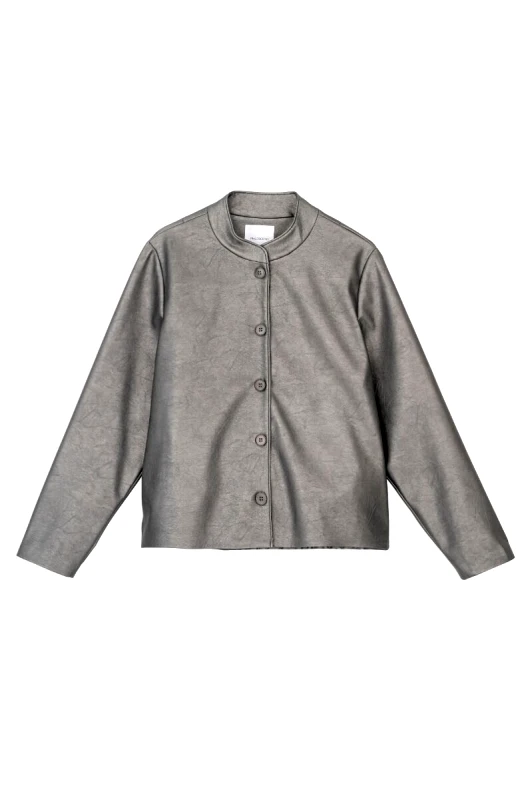 Philosophy Philosophy Δερμάτινο Γυναικείο Jacket JK8129 Μαύρο