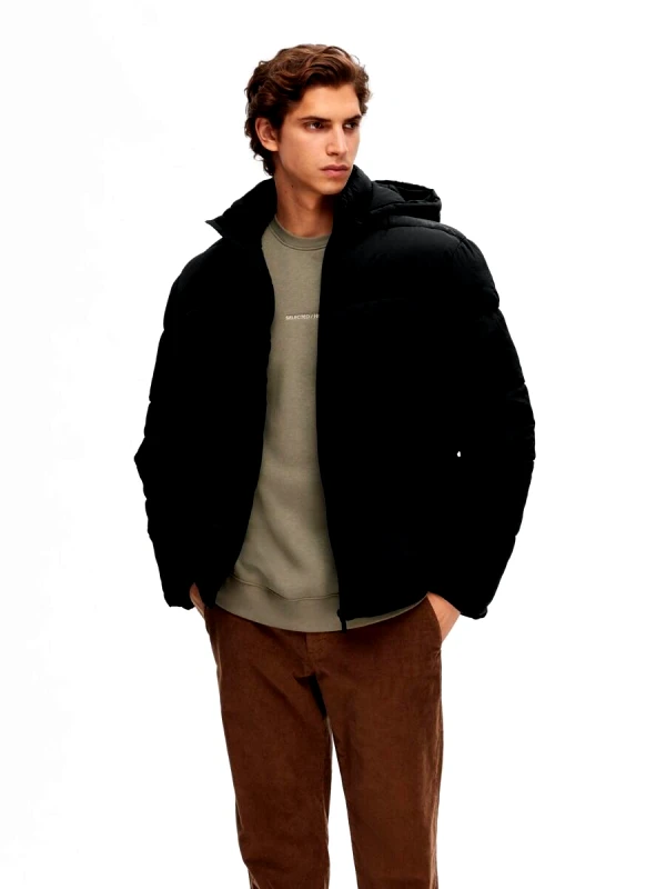 Selected Selected Cooper Puffer Ανδρικό Μπουφάν 16089957 Μαύρο